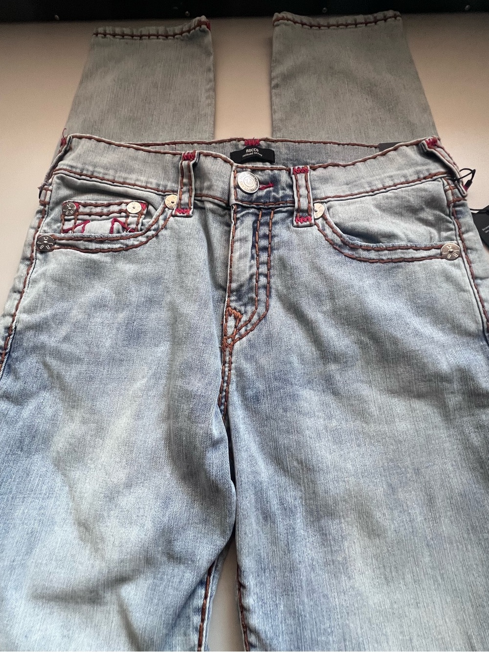 True Religion Rocco Relaxed Skinny Super T Jeans Size 32 NWT